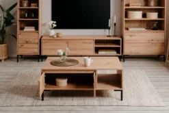 Ygo Salontafel MARE Artisan eik/zwart| Salontafels & Bijzettafels