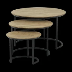 Ygo Salontafel MAXTON 3Del. Mango| Salontafels & Bijzettafels