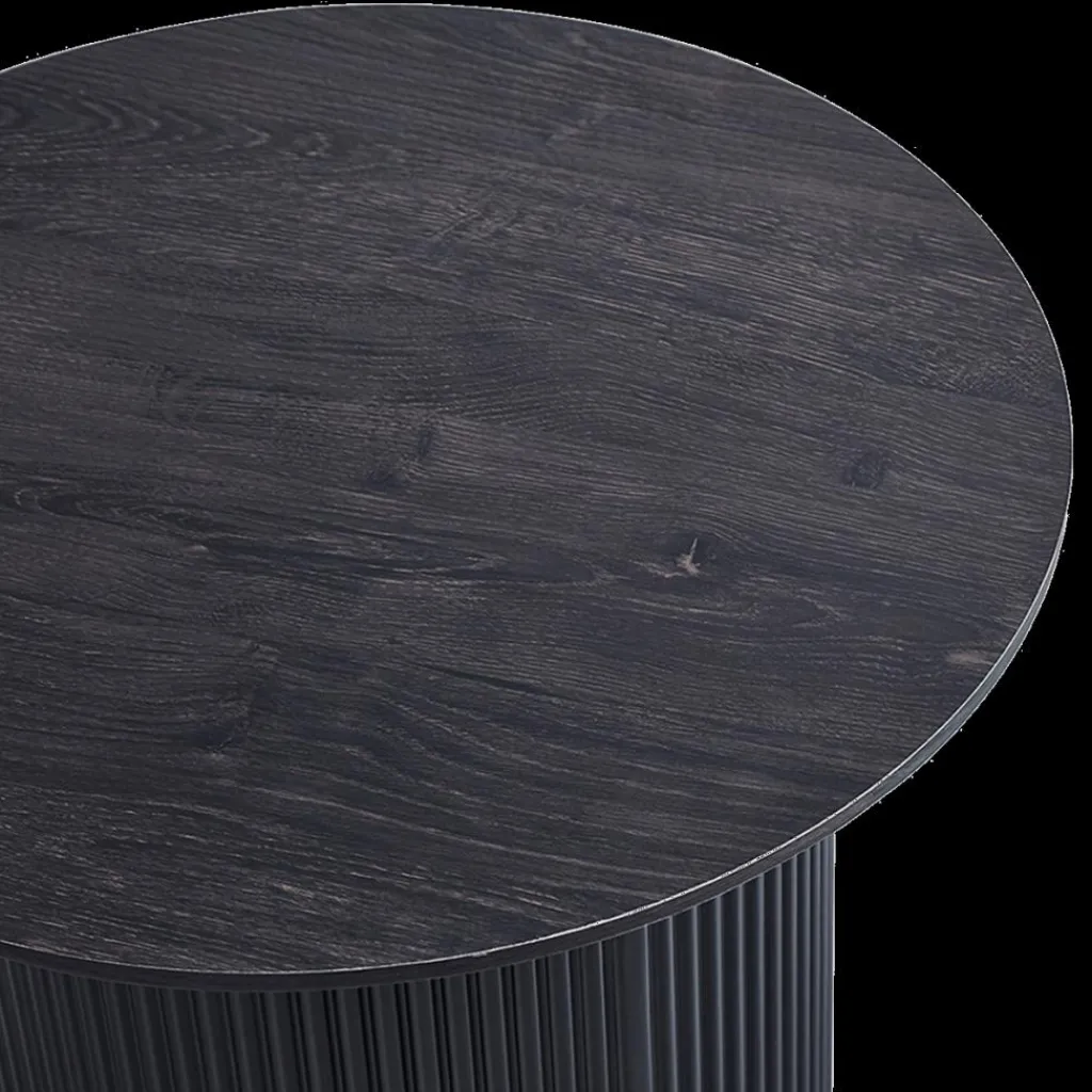 Ygo Salontafel PORTO Decor Donkerbruin Ø50| Salontafels & Bijzettafels
