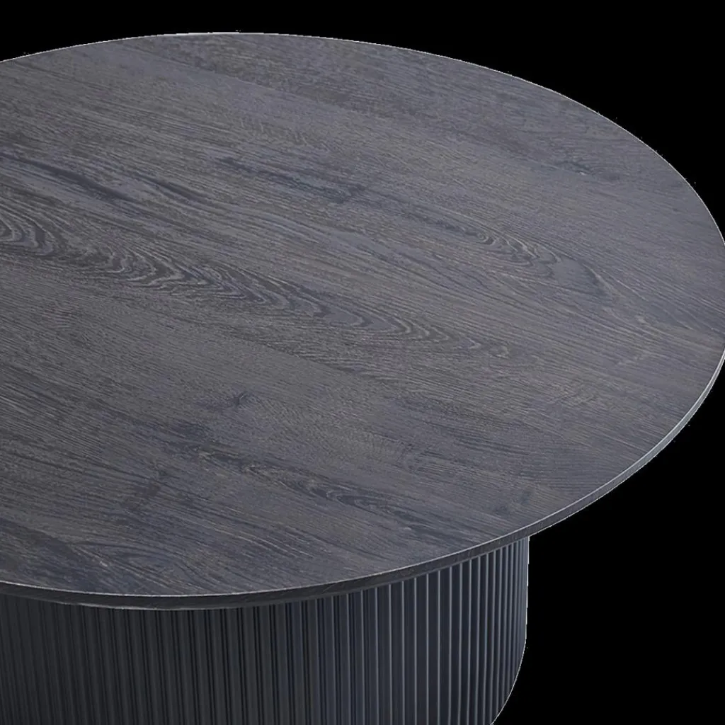 Ygo Salontafel PORTO Decor Donkerbruin Ø80| Salontafels & Bijzettafels