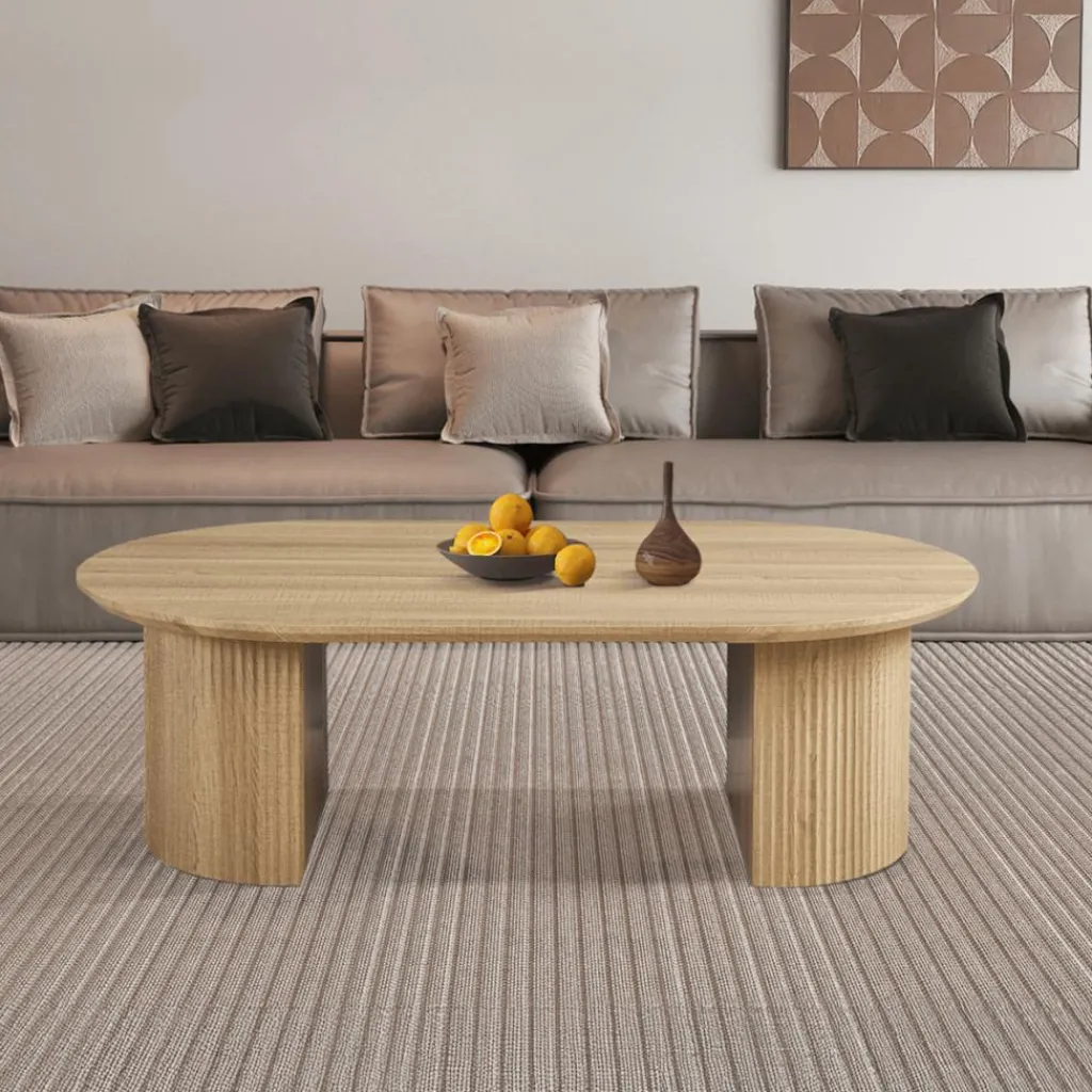Ygo Salontafel PORTO Decor Eik Naturel 120x70| Salontafels & Bijzettafels
