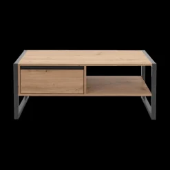 Ygo Salontafel ROCKY 100x55 Artisan Eik/Anthraciet| Salontafels & Bijzettafels