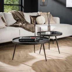 Ygo Salontafel RONDINO Metallic Ø76/58| Salontafels & Bijzettafels
