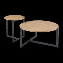 Ygo Salontafel ROWAN S/2 Oude Eik| Salontafels & Bijzettafels
