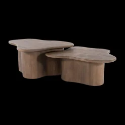 Ygo Salontafel S/2 AILO Mangohout Bruin| Salontafels & Bijzettafels