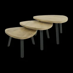 Ygo Salontafel S/3 AROSA Triangel Mango| Salontafels & Bijzettafels