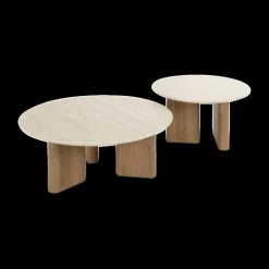 Ygo Salontafel S/2 AUDE Ø76/Ø58| Salontafels & Bijzettafels