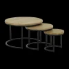 Ygo Salontafel S/3 BECCA Rond Mango| Salontafels & Bijzettafels