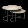Ygo Salontafel set CELIA verouderd zilver| Salontafels & Bijzettafels