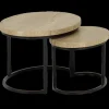 Ygo Salontafel Set van 2 CREEK Natur| Salontafels & Bijzettafels