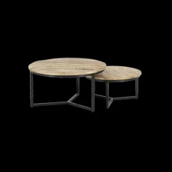 Ygo Salontafel Set van 2 LORE Mango| Salontafels & Bijzettafels