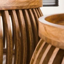 Ygo Salontafel Set van 2 LOUA Mango| Salontafels & Bijzettafels