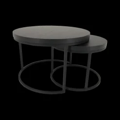 Ygo Salontafel Set van 2 SIGNA Nox Zwart| Salontafels & Bijzettafels