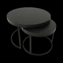 Ygo Salontafel Set van 2 SIGNA Nox Zwart| Salontafels & Bijzettafels
