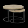 Ygo Salontafel Set van 2 SIGNA Scarlet Oak| Salontafels & Bijzettafels