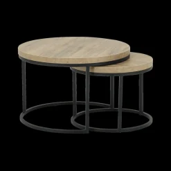 Ygo Salontafel Set van 2 SIGNA Scarlet Oak| Salontafels & Bijzettafels