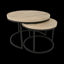 Ygo Salontafel Set van 2 SIGNA Canyon Oak| Salontafels & Bijzettafels