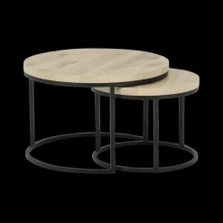 Ygo Salontafel Set van 2 SIGNA Canyon Oak| Salontafels & Bijzettafels