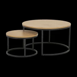 Ygo Salontafel Set van 2 VICARI Wild Oak| Salontafels & Bijzettafels