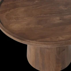 Ygo Salontafel TIAGO Ø65 Mango Lichtbruin| Salontafels & Bijzettafels