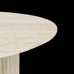 Ygo Salontafel XENA Ø80 Travertijnlook| Salontafels & Bijzettafels