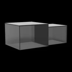 Ygo Salontafelset LIVA Glass Smoked| Salontafels & Bijzettafels