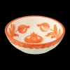 Ygo Schaal GRANZA Ker. Wit/Oranje S| Servies