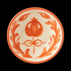 Ygo Schaal GRANZA Ker. Wit/Oranje S| Servies
