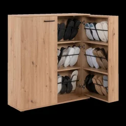 Ygo Schoenenkast EMILIO Artisan Eik B100| Schoenkasten & Rekken