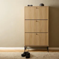 Ygo Schoenenkast FIEBE 3L Decor Eik B72| Schoenkasten & Rekken