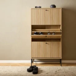 Ygo Schoenenkast FIEBE 3L Decor Eik B72| Schoenkasten & Rekken