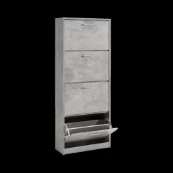 Ygo Schoenenkast MAUI 4L Beton| Schoenkasten & Rekken