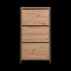 Ygo Schoenenkast ROCKY Artisan Eik/Antraciet| Schoenkasten & Rekken