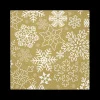 Ygo Serviet FLOCONS S/20 Goud/Wit| Tafellinnen & -Textiel|Kerst