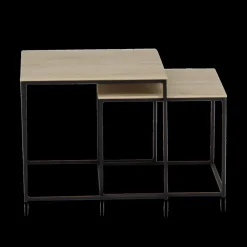 Ygo Set van 2 bijzettafels MIC Fresh Oak| Salontafels & Bijzettafels