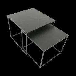 Ygo Set van 2 bijzettafels MIC Noir| Salontafels & Bijzettafels
