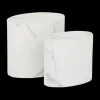 Ygo Set van 2 Salontafels RIKA Wit Carrara Marmer| Salontafels & Bijzettafels