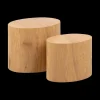 Ygo Set van 2 salontafels RIKA Wild Oak| Salontafels & Bijzettafels