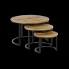Ygo Set van 3 salontafels ZESSO Blank Hout| Salontafels & Bijzettafels