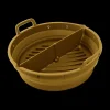 Ygo Silicone Bakvorm Airfryer AIRY Rond Oker| Kookaccessoires|Bakaccessoires