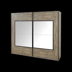 Ygo Slaapkamer LAFON: Kleerkast 245cm + Bed 140x200 + Commode + 2x Nachttafels| Slaapkamers
