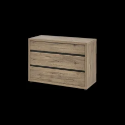 Ygo Slaapkamer LAFON: Kleerkast 245cm + Bed 180x200 + Commode + 2x Nachttafels| Slaapkamers