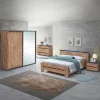 Ygo Slaapkamer PIPPA: Kleerkast 220cm + Bed 160x200 + 2x Nachttafel B58| Slaapkamers