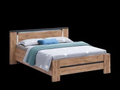 Ygo Slaapkamer PIPPA: Kleerkast 220cm + Bed 160x200 + 2x Nachttafel B58| Slaapkamers