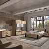 Ygo Slaapkamer ROSALIND: Kleerkast B245 + Bed 140x200 + Commode B110 + 2x Nachttafels B53| Slaapkamers
