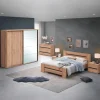 Ygo Slaapkamer ZELDA: Kleerkast 240cm + Bed 140x200 + Commode + 2x Nachttafel B58| Slaapkamers