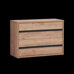 Ygo Slaapkamer ZELDA: Kleerkast 240cm + Bed 180x200 + Commode + 2x Nachttafel B58| Slaapkamers