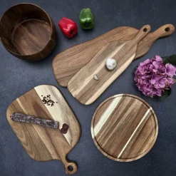 Ygo Slakom ACARA Rond Acacia Bruin| Tafelaccessoires|Servies