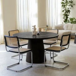 Ygo Sledestoel GUSTAV Beech Wood Black| Stoelen