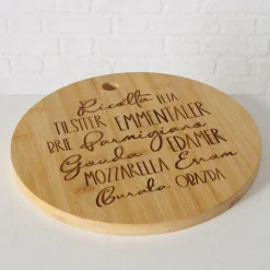 Ygo Snijplank KAROLO Kaas Rond Bamboe| Keukenaccessoires|Kookaccessoires
